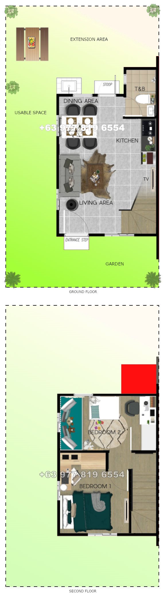 Ezabelle Floor Plan House and Lot in Bataan